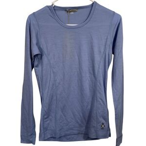 NWT Smartwool Ice Blue Microweight Crew Long Sleeve T-Shirt